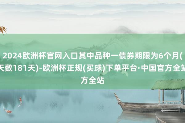 2024欧洲杯官网入口其中品种一债券期限为6个月(天数181天)-欧洲杯正规(买球)下单平台·中国官方全站