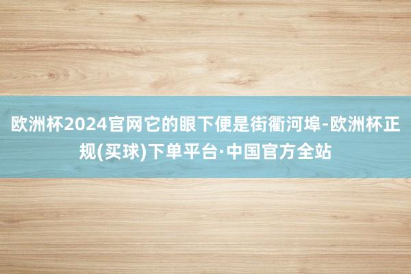 欧洲杯2024官网它的眼下便是街衢河埠-欧洲杯正规(买球)下单平台·中国官方全站