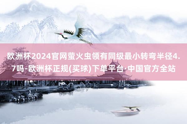 欧洲杯2024官网萤火虫领有同级最小转弯半径4.7吗-欧洲杯正规(买球)下单平台·中国官方全站